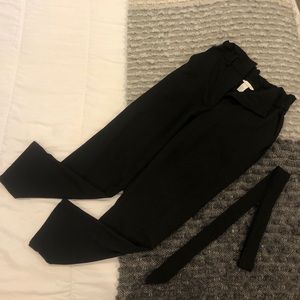 Paperbag Waist Crop Dress Pant